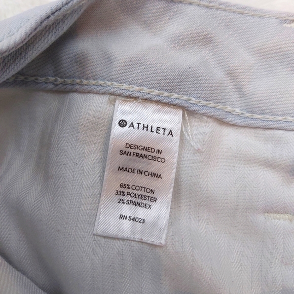Athleta Light Blue Sculptex Skinny Crop Mid Rise Jeans | Size 2 - Picture 13 of 16